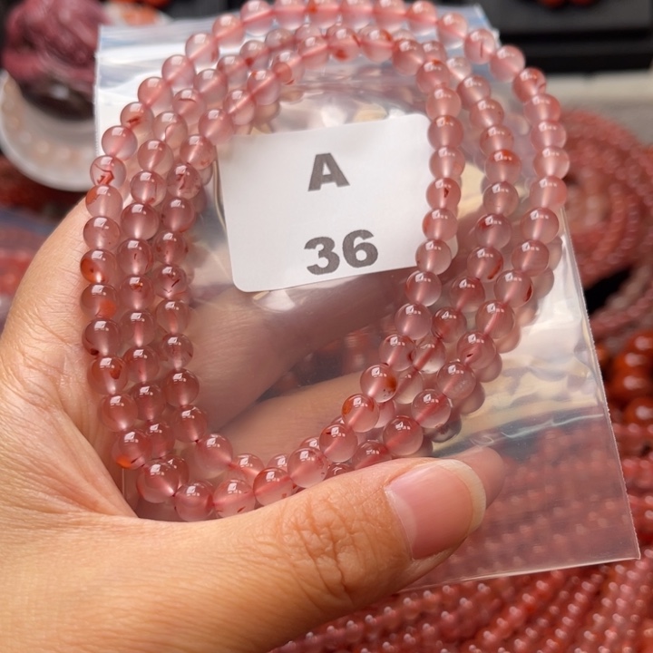 南红玛瑙未镶嵌多样性发货默认微瑕称重6mm