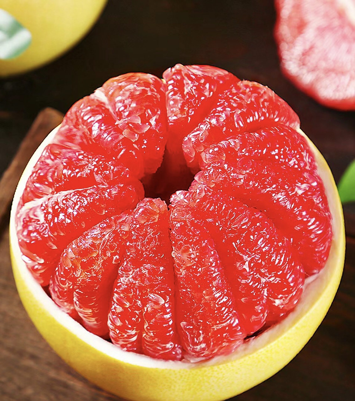 精品红心蜜柚红肉木柚子三红柚皮薄肉厚清甜多汁饱满当季新鲜水果
