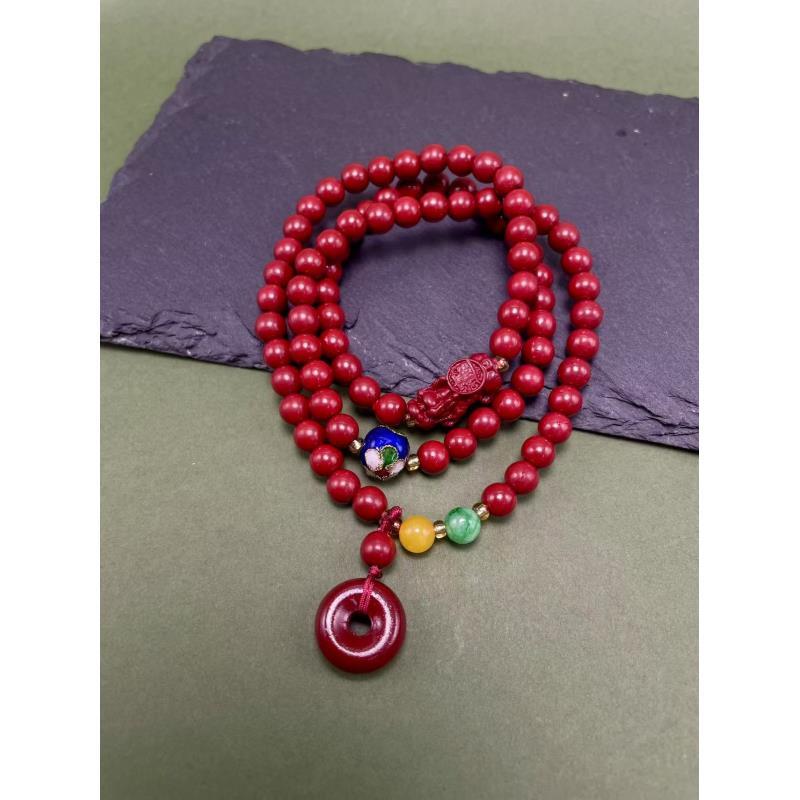 天然辰砂精美手串079（无礼盒发货）