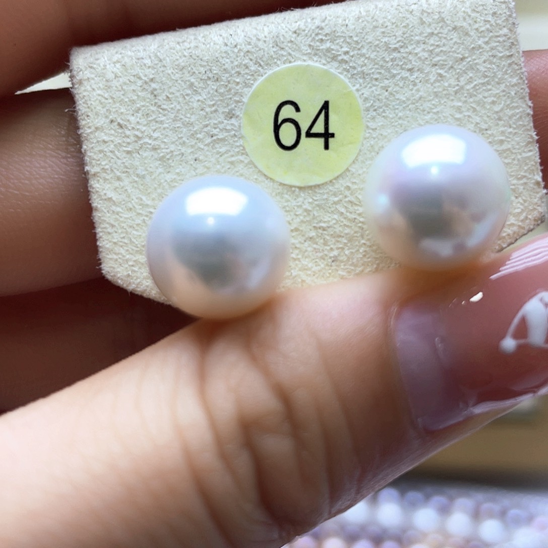 淡水珍珠耳饰银S925镶嵌