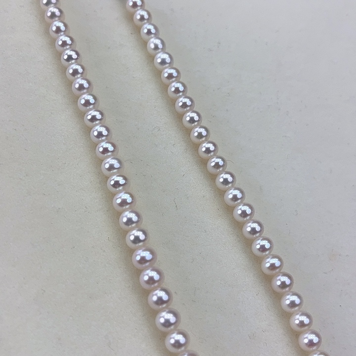 淡水珍珠颈饰银S925镶嵌卡5.6极光炫彩