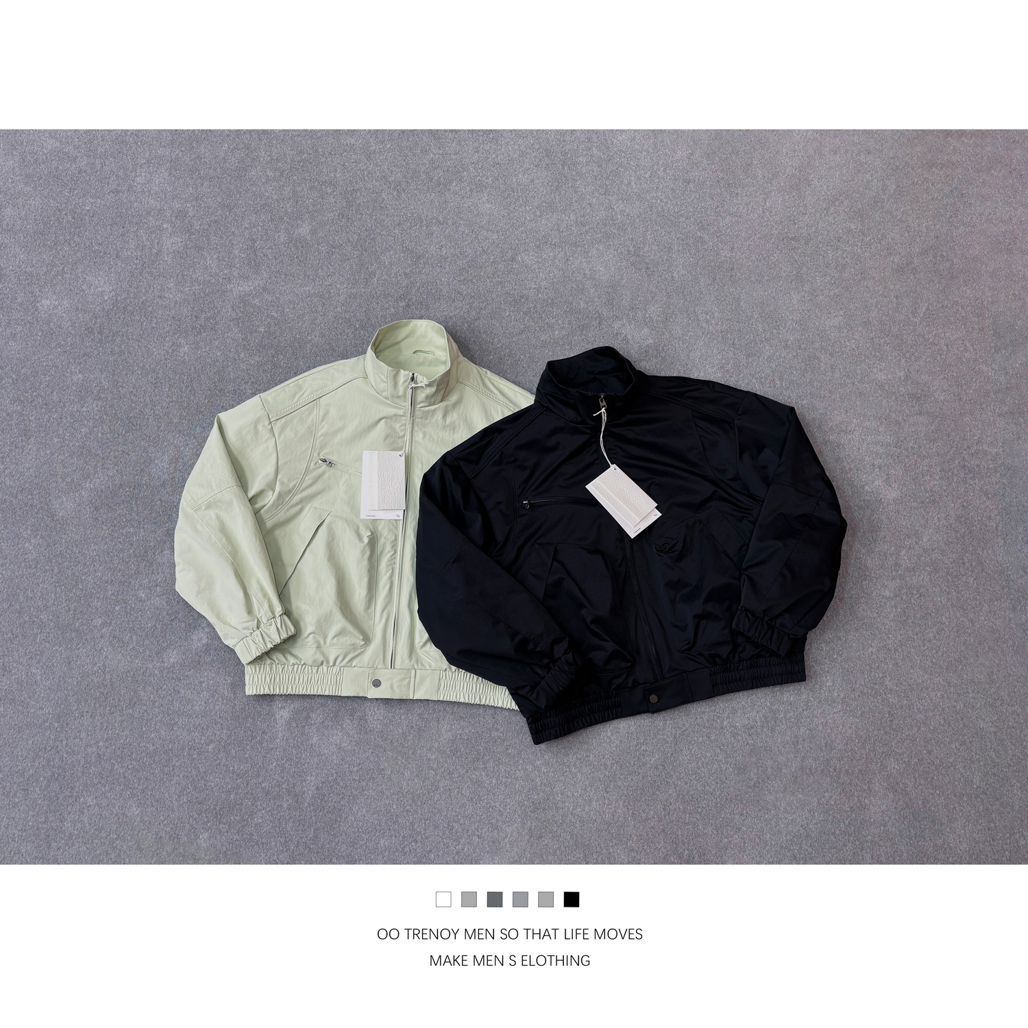 春季宽松潮流日系立领夹克外套UVA2132