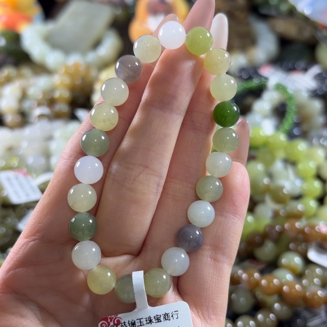 和田玉未镶嵌手链191