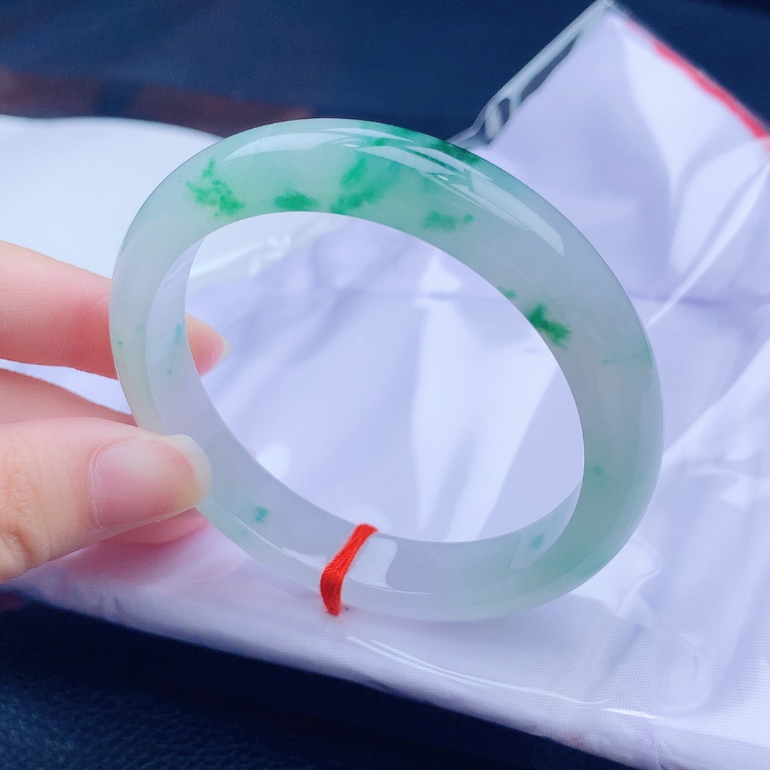 翡翠未镶嵌手镯缅甸天然翡翠a货手镯