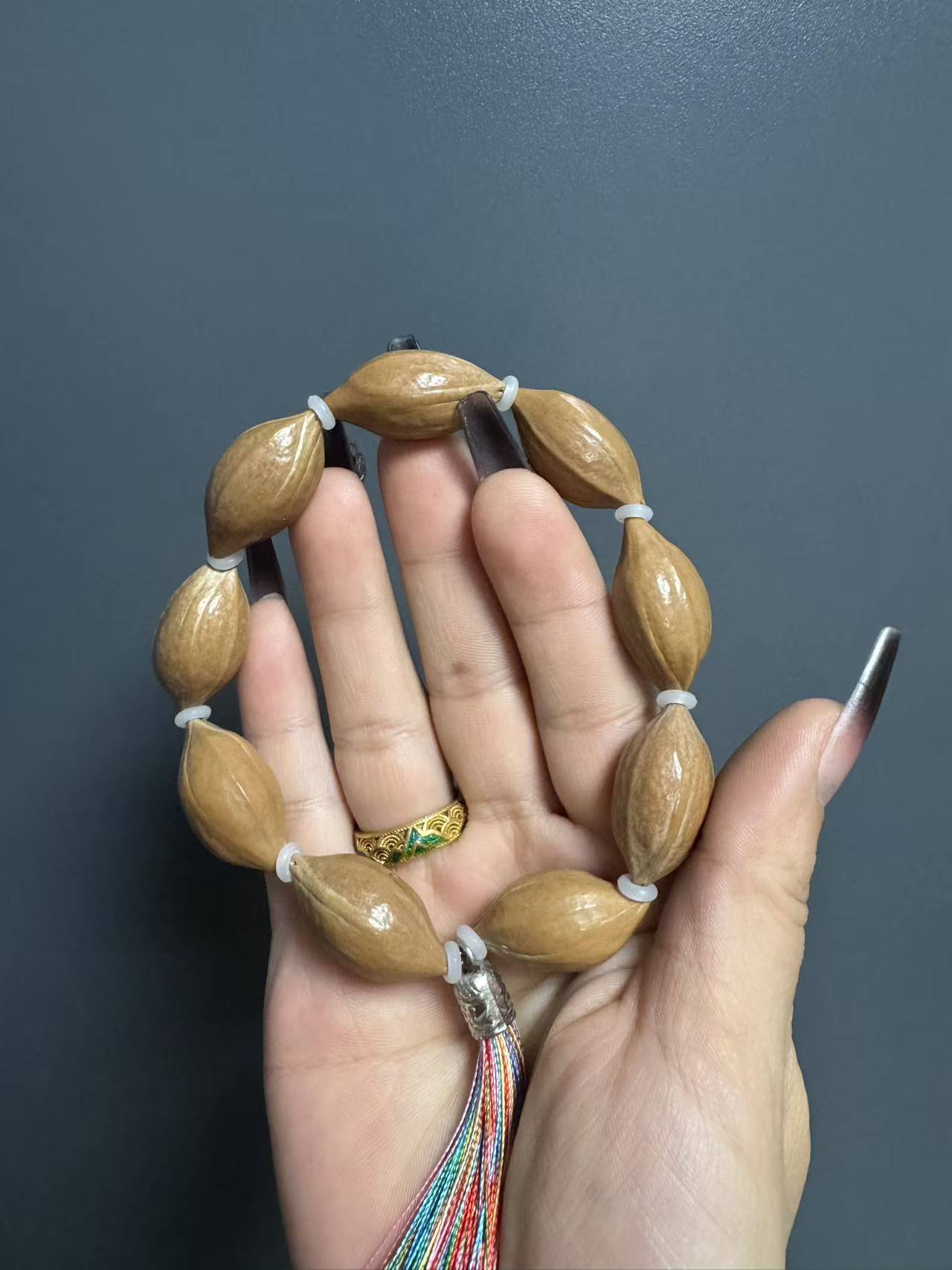 橄榄核素核手串儿