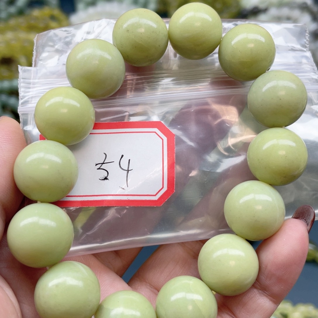 未镶嵌蛇纹石玉手串