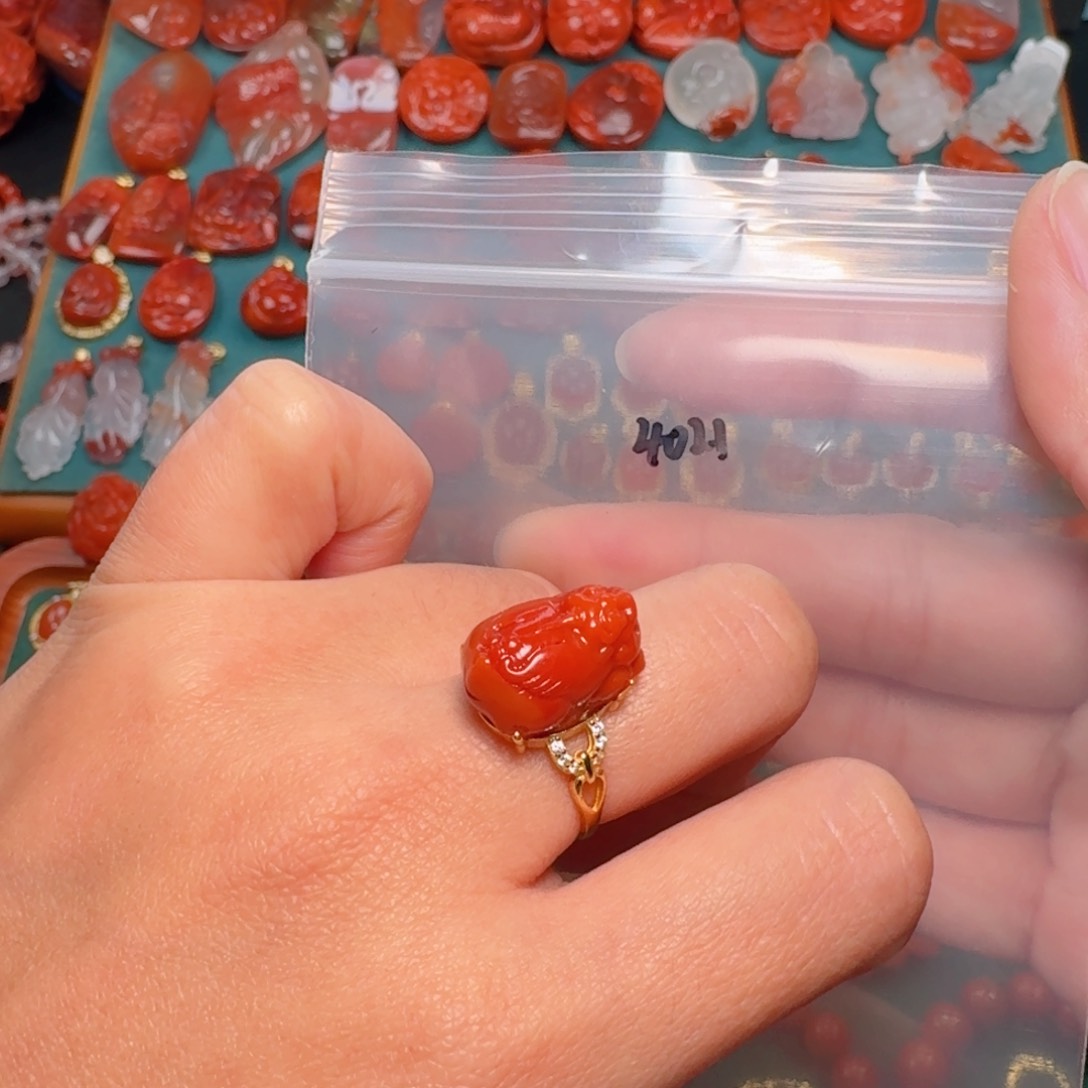 南红玛瑙南红银S925镶嵌