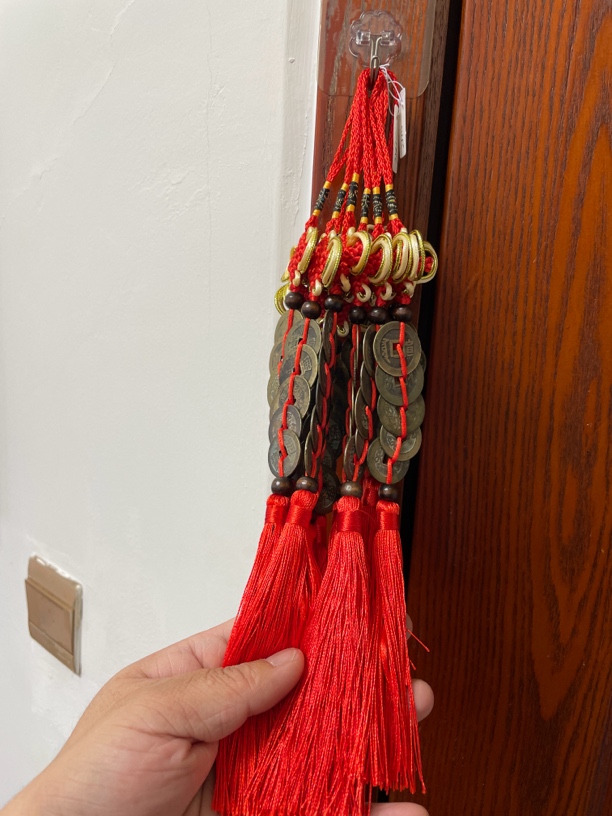 五帝车载吉祥挂饰铜五帝钱一串（直播间截图下单，要不随机发货）