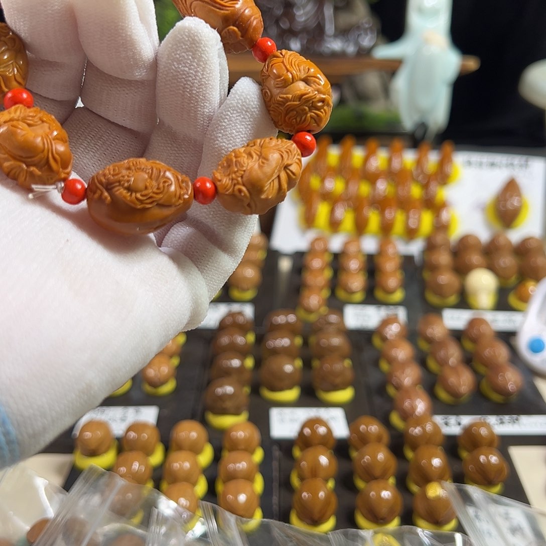 橄榄核手串/手链橄榄核雕刻手工艺品