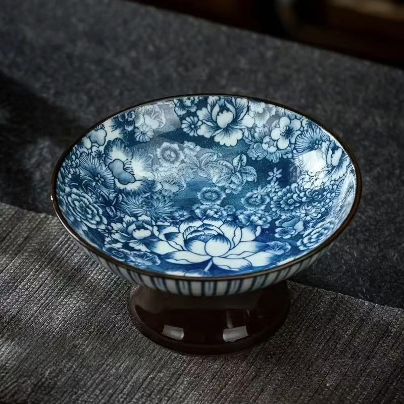 花团锦簇·青花高足果盘 F58