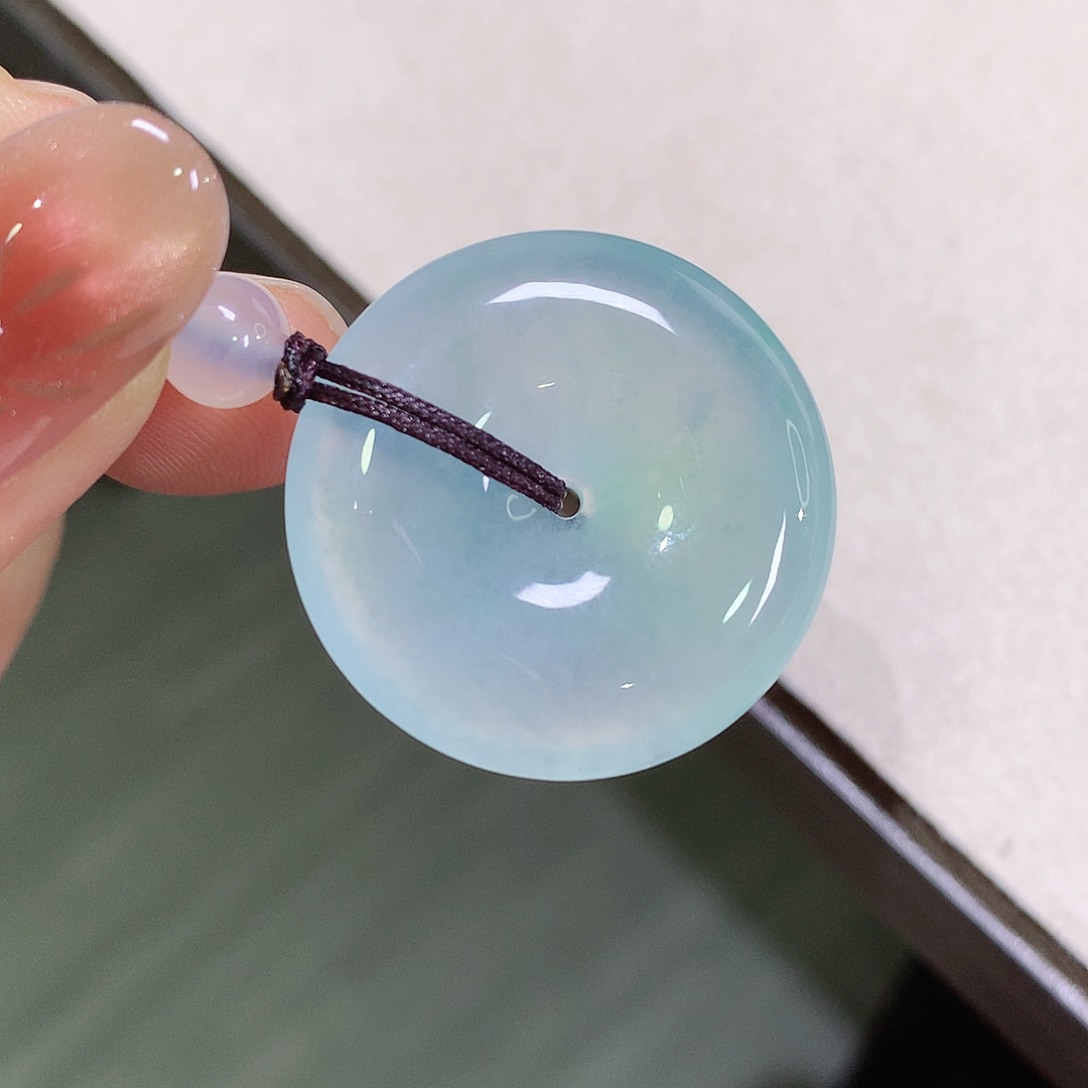 翡翠未镶嵌颈饰26.5-5.7