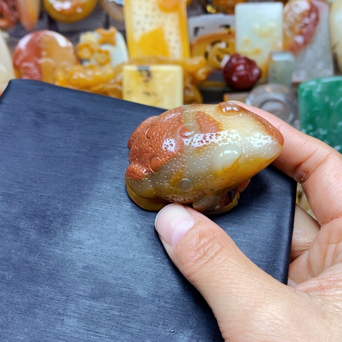 石英质玉（黄龙玉）颈饰未镶嵌