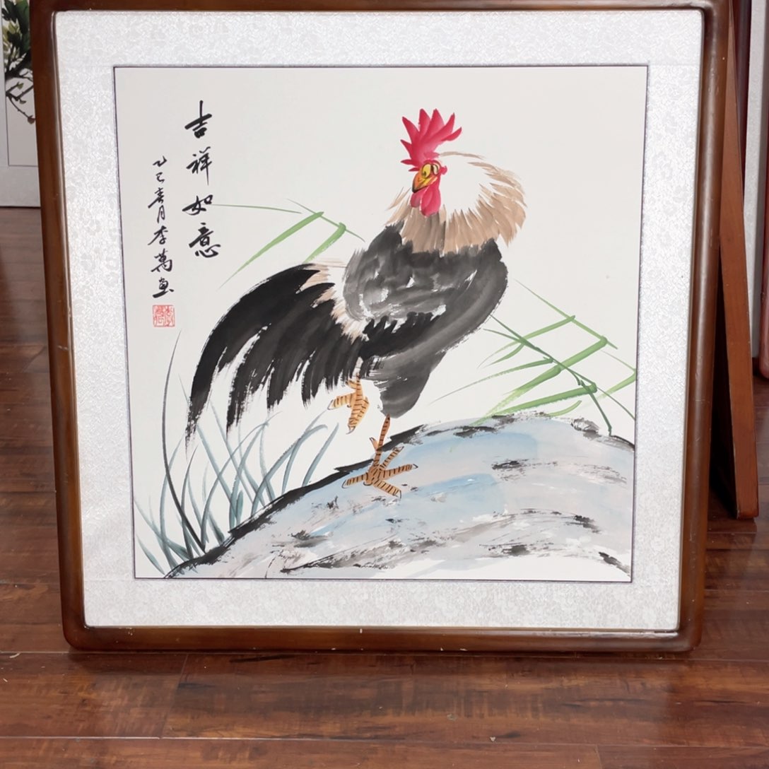 国画带框尺寸63*63厘米