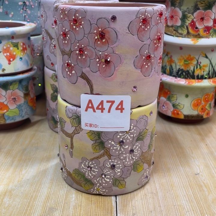 直筒花盆瑕疵透底
