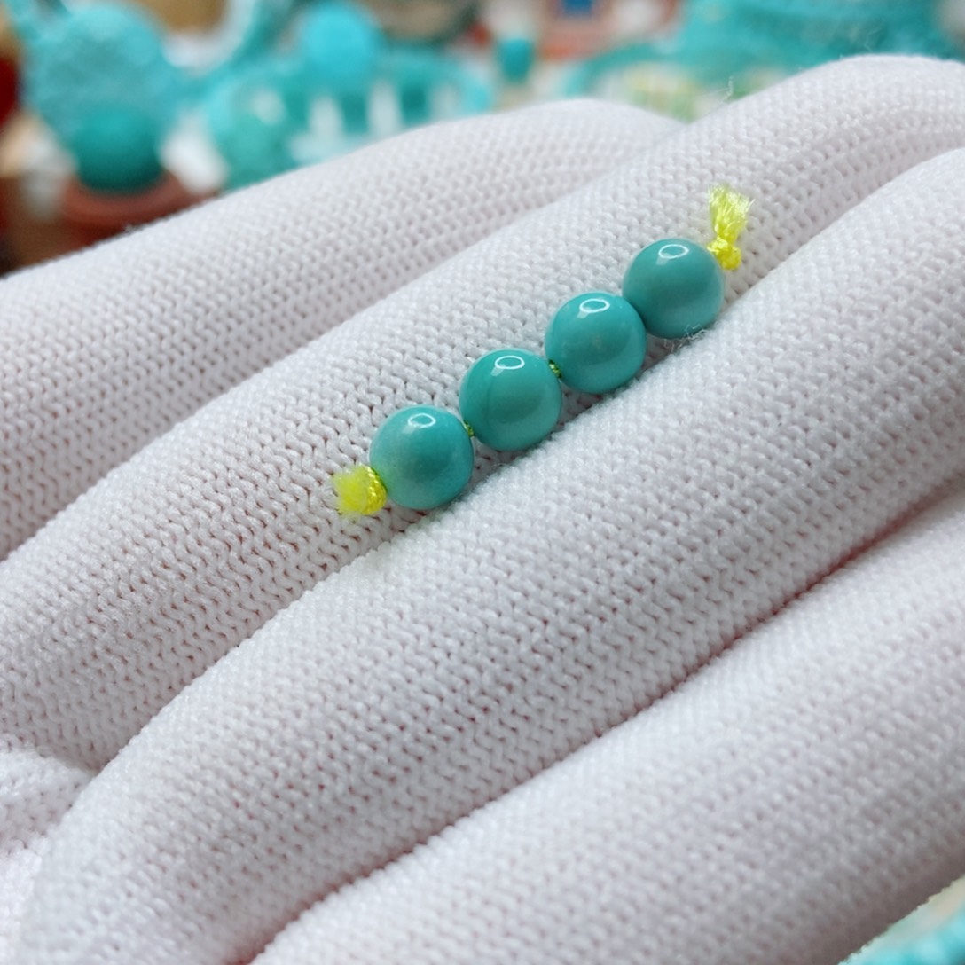 绿松石未镶嵌对珠