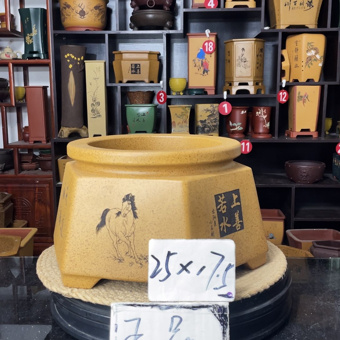 紫砂D-婉秋紫砂花盆