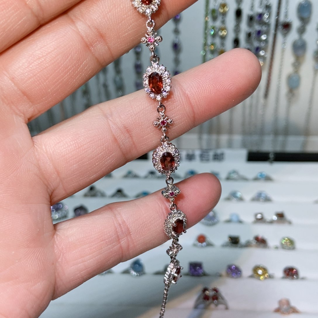 绿水晶戒指银S925镶嵌戴*玖