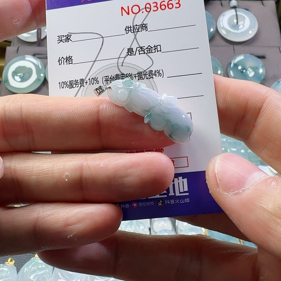 翡翠颈饰未镶嵌吊坠