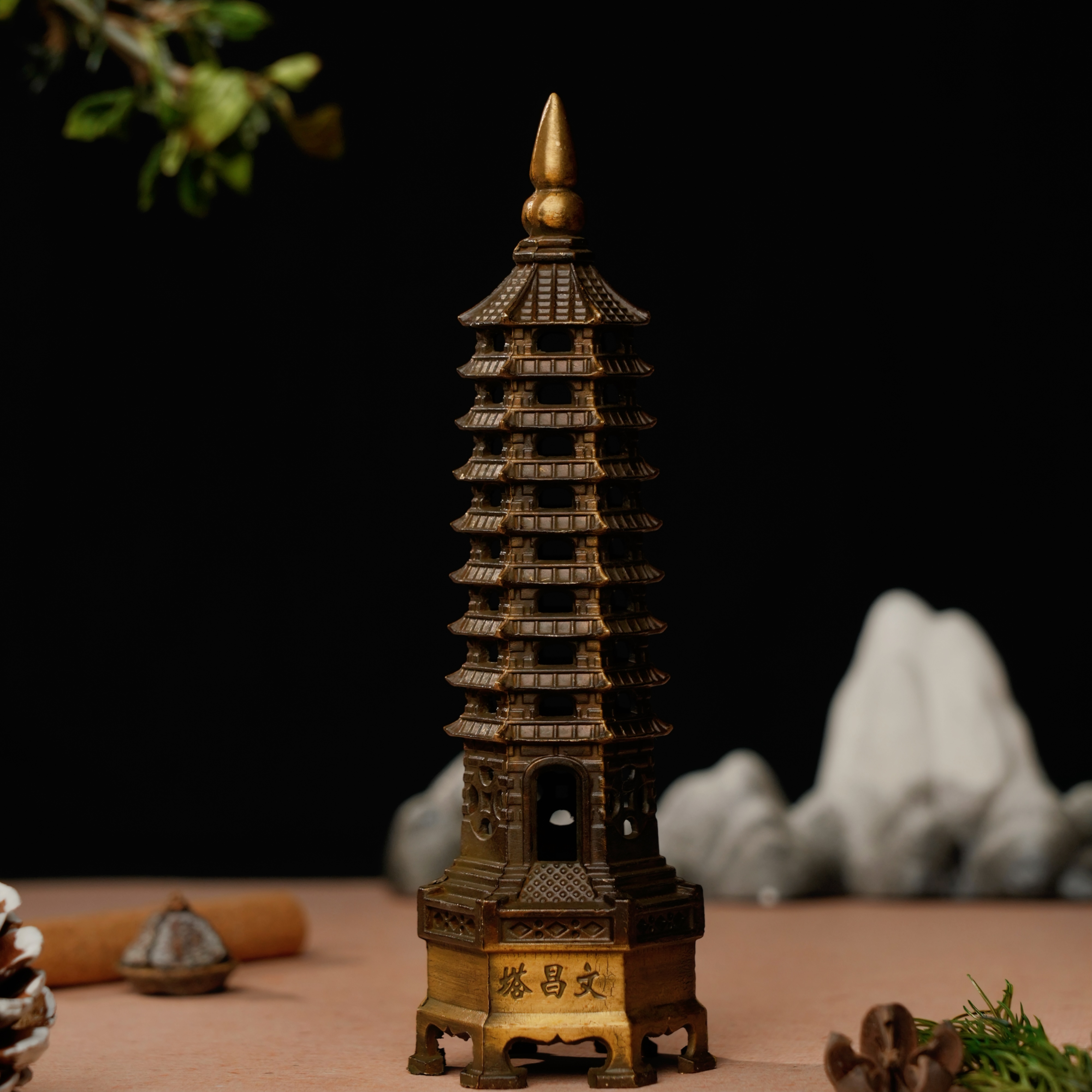 赤阳缘九原创九层文昌塔家居摆件