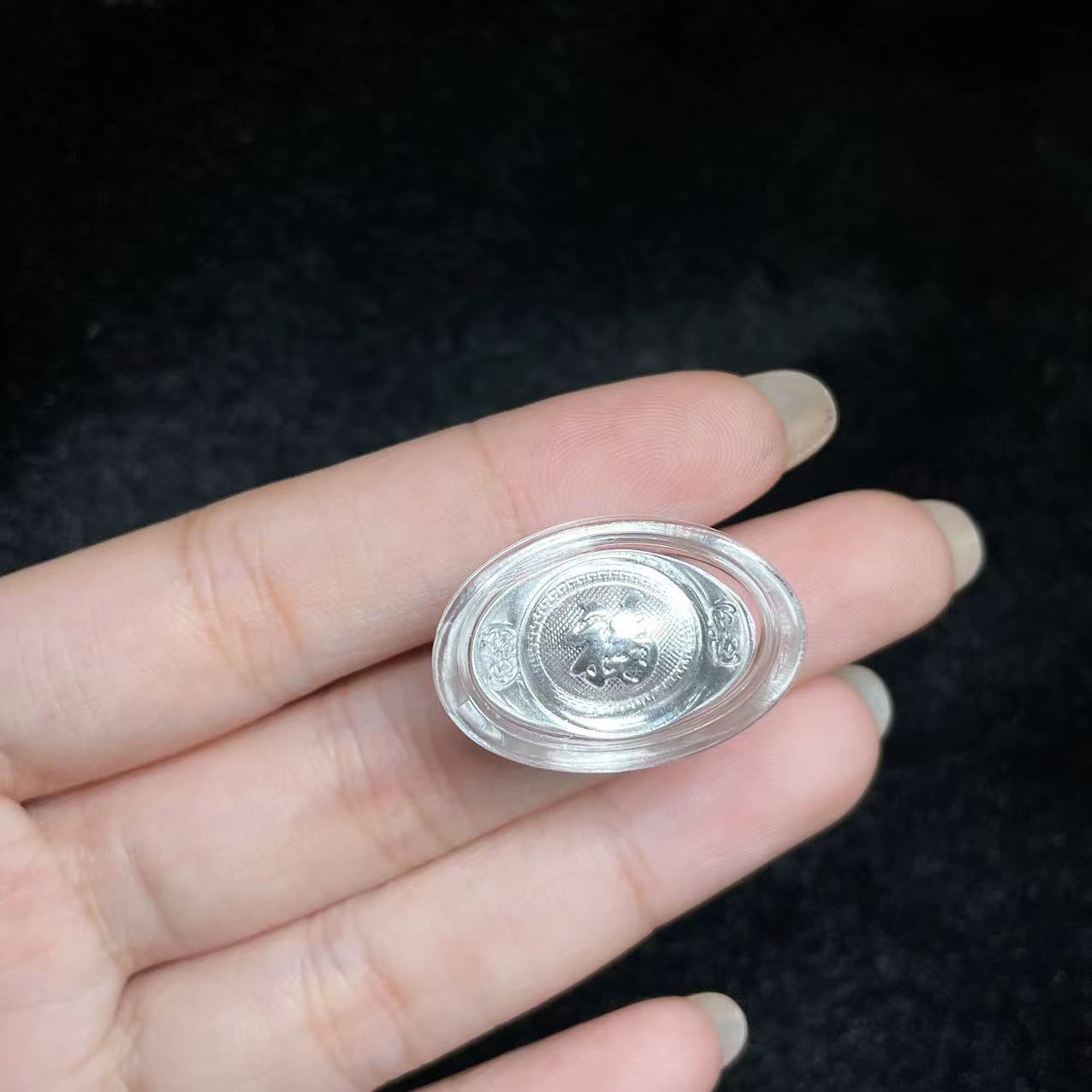 足银银制品 【曹掌柜精选】G1070-足银元宝摆件-19*12*8mm-（32）