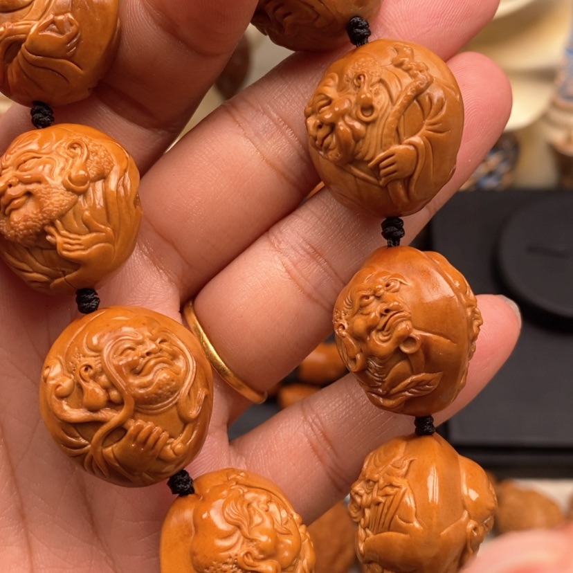 【闪购商品】橄榄核手串橄榄手工雕刻工艺
