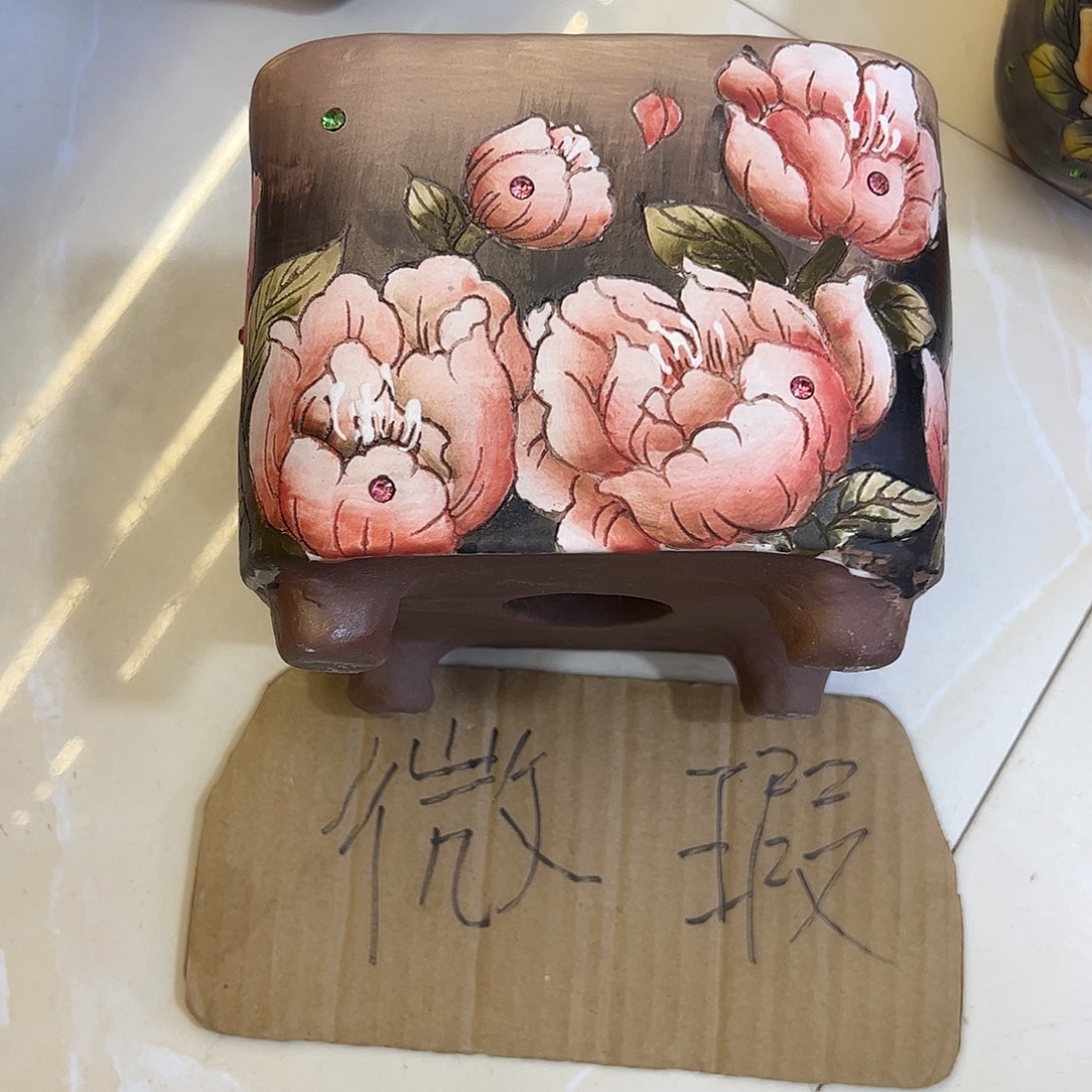 景德镇炫彩手绘口12高11.5