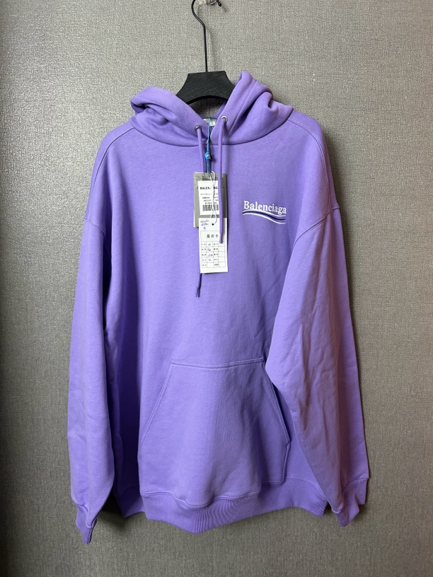 未使用 Balenciaga/巴黎世家 巴黎世家可乐爆款紫色卫衣