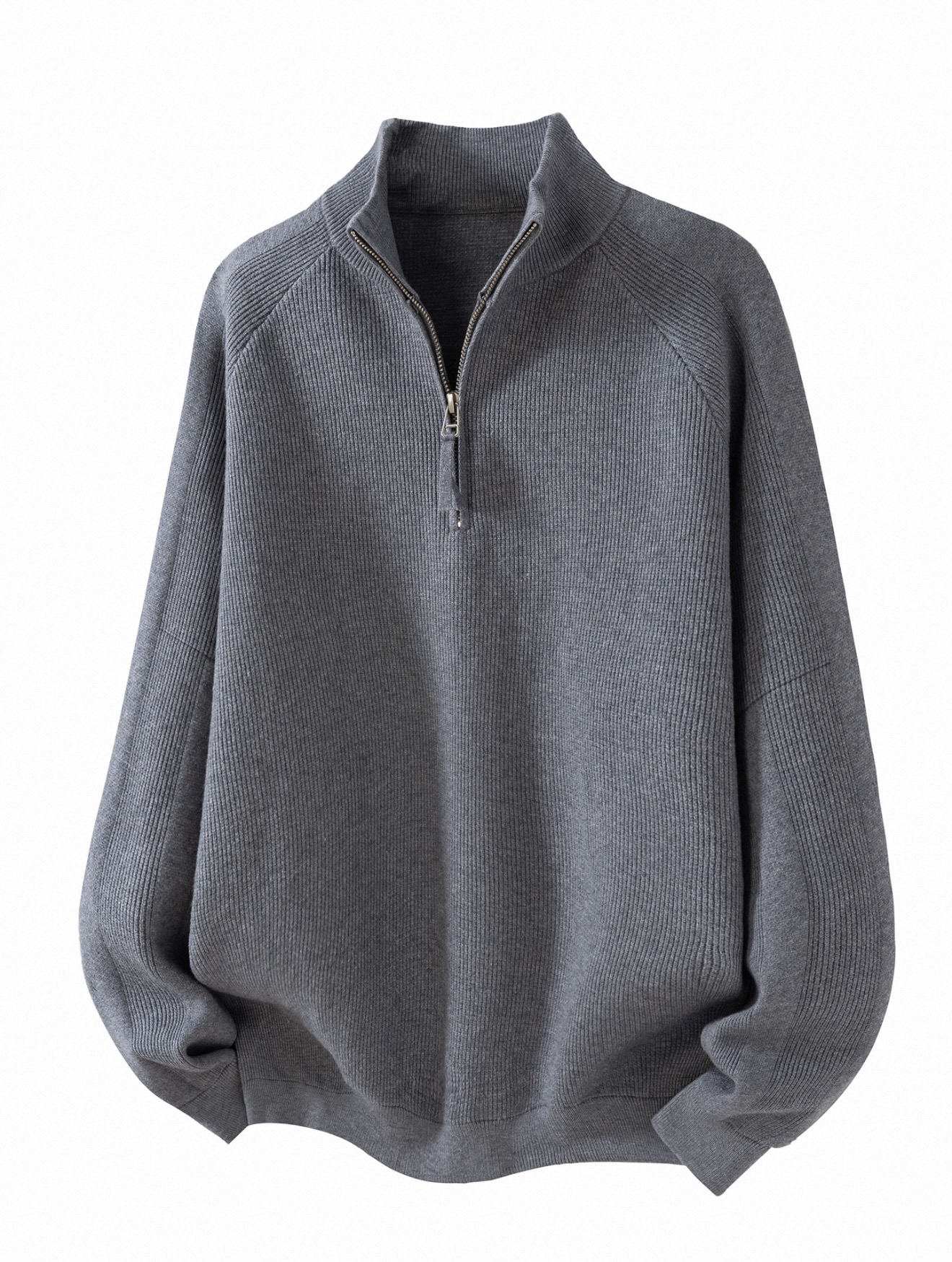 针织衫纯色半拉链打底立领毛衣加厚网红秋季拉链休闲