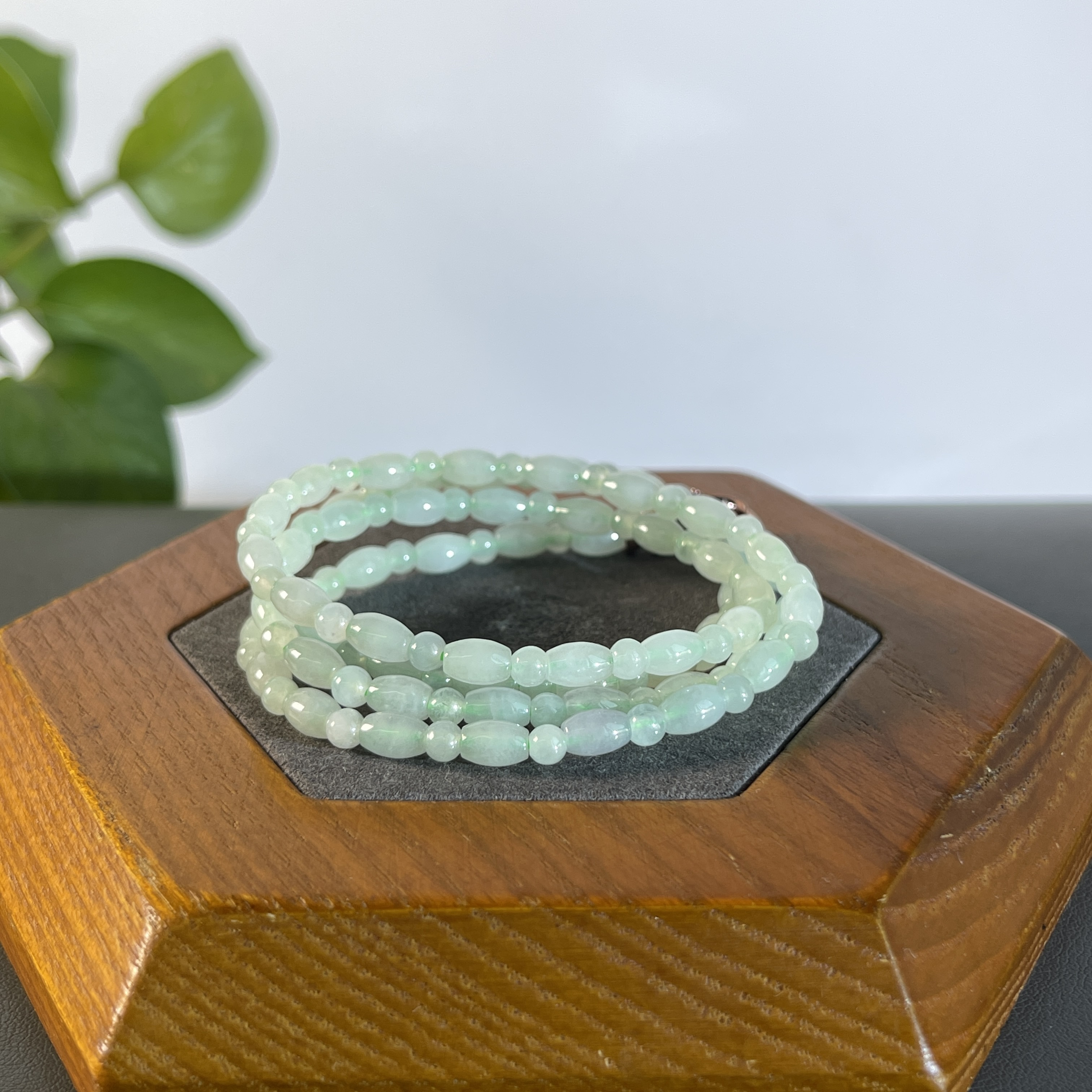 JYW24-06  天然缅甸A货翡翠  翡翠珠链（含配饰） 