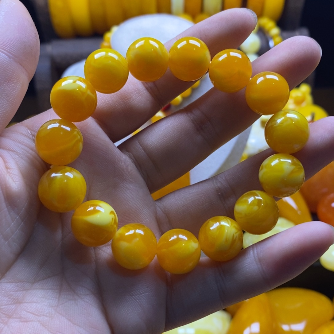 恭***财非金属14老蜡手串