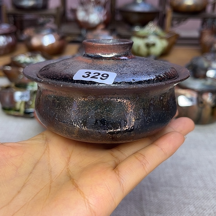 裸柴烧陶瓷手工茶器