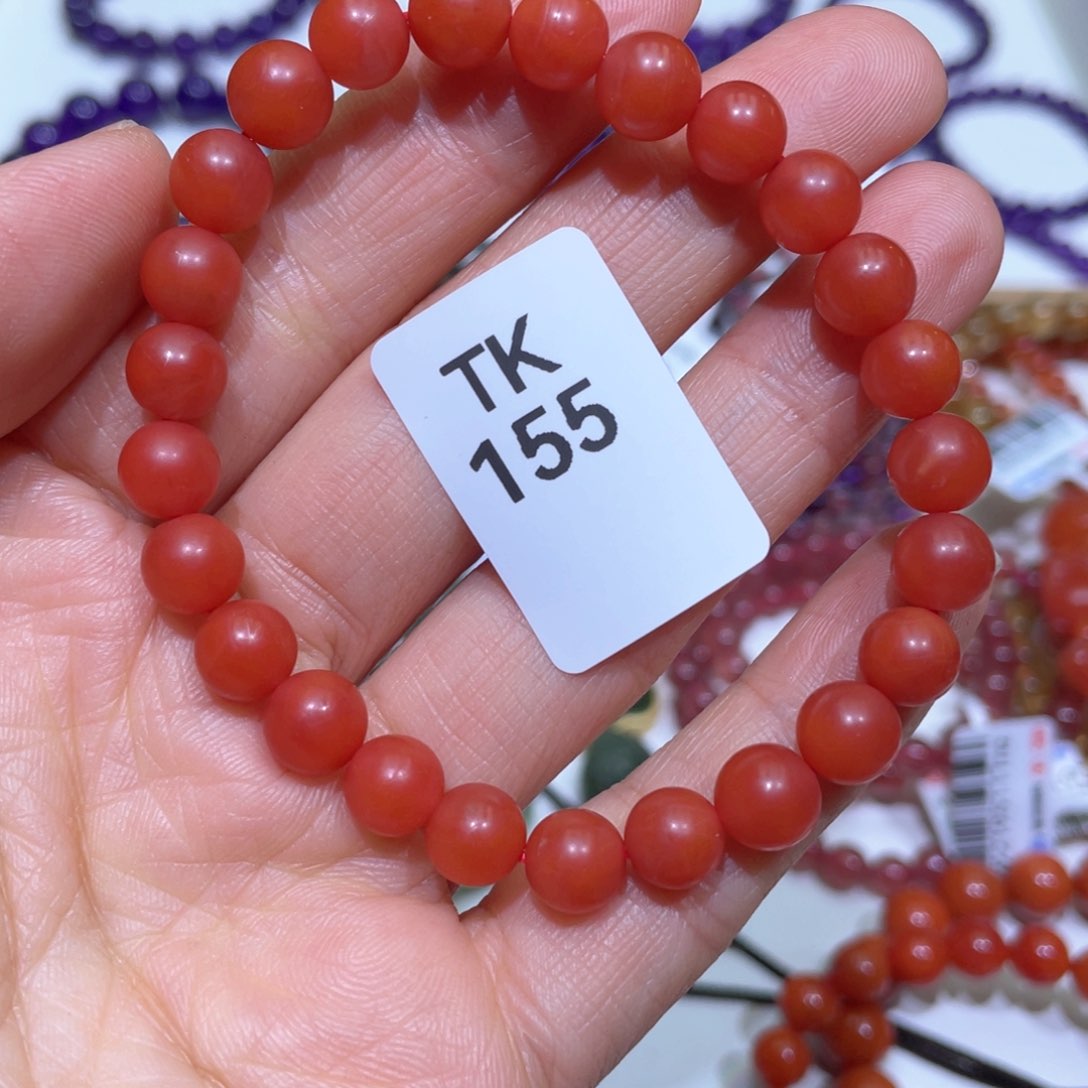 南红玛瑙手链未镶嵌