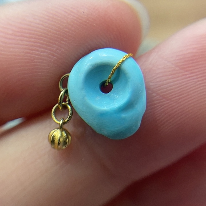 绿松石18K金镶嵌珠宝奇石