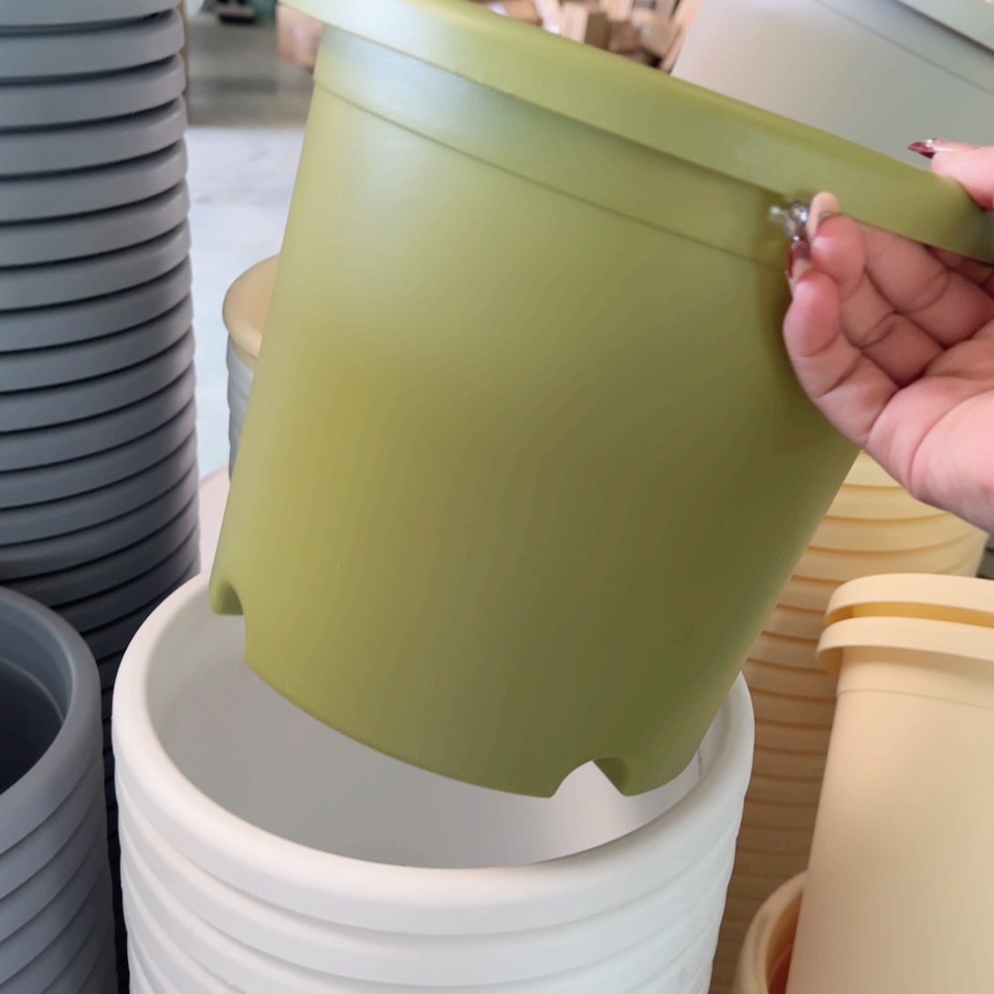 树脂四季盆4#无拖果绿8