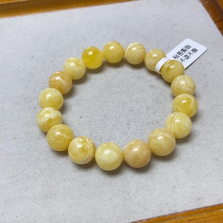 蜜蜡未镶嵌裸石手串