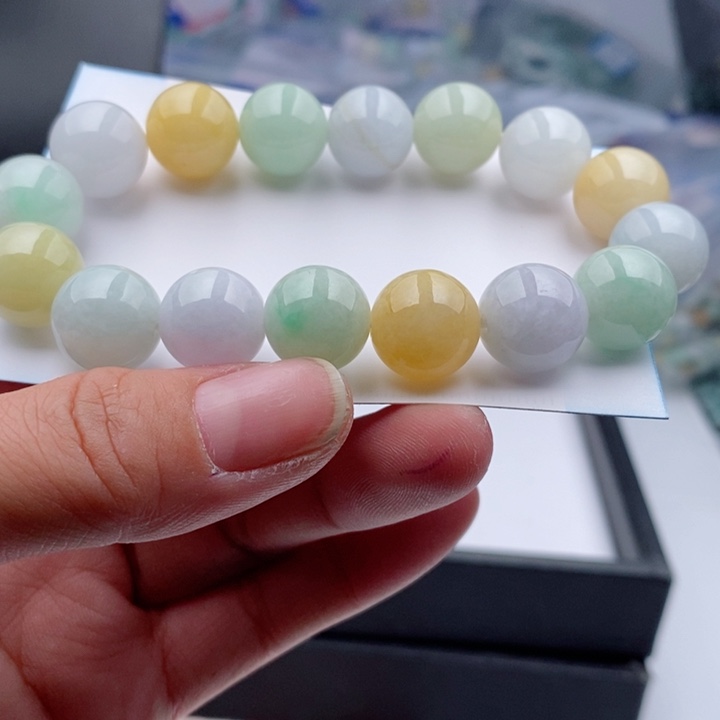 翡翠手链未镶嵌蓝***己