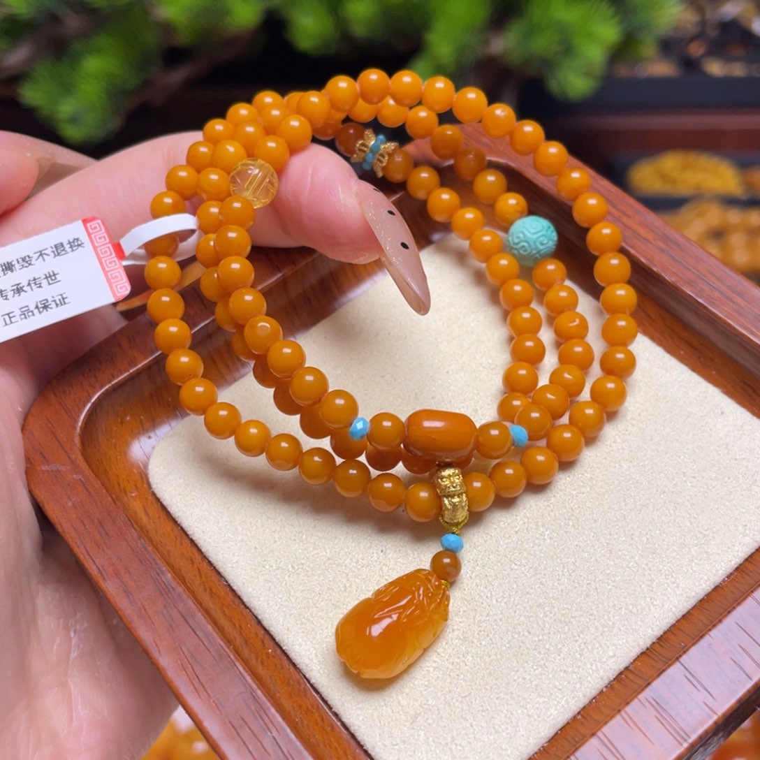 蜜蜡手链未镶嵌手串