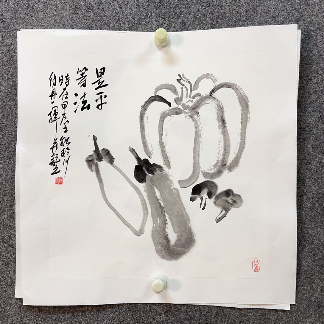 国画付丹老师手绘作品
