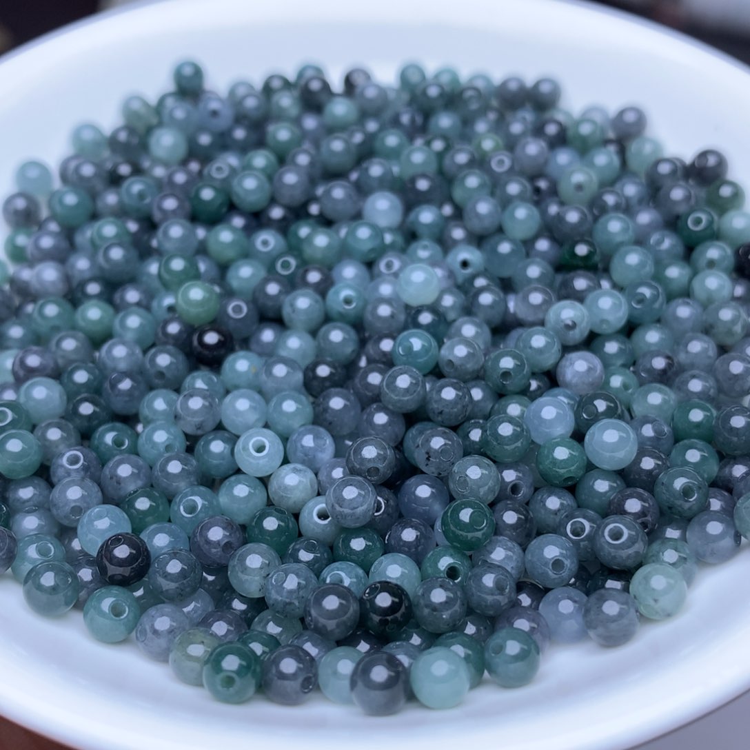 【闪购商品】翡翠手链未镶嵌卡4冰蓝水乌鸡100个