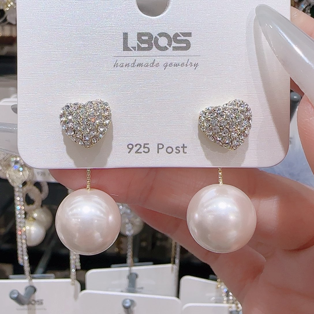 锆石铜合金925银耳环