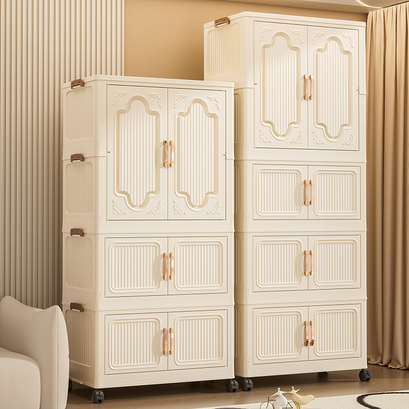 78cm大衣柜【顺丰上门】新中式折叠家用收纳柜整理柜衣服多层衣柜