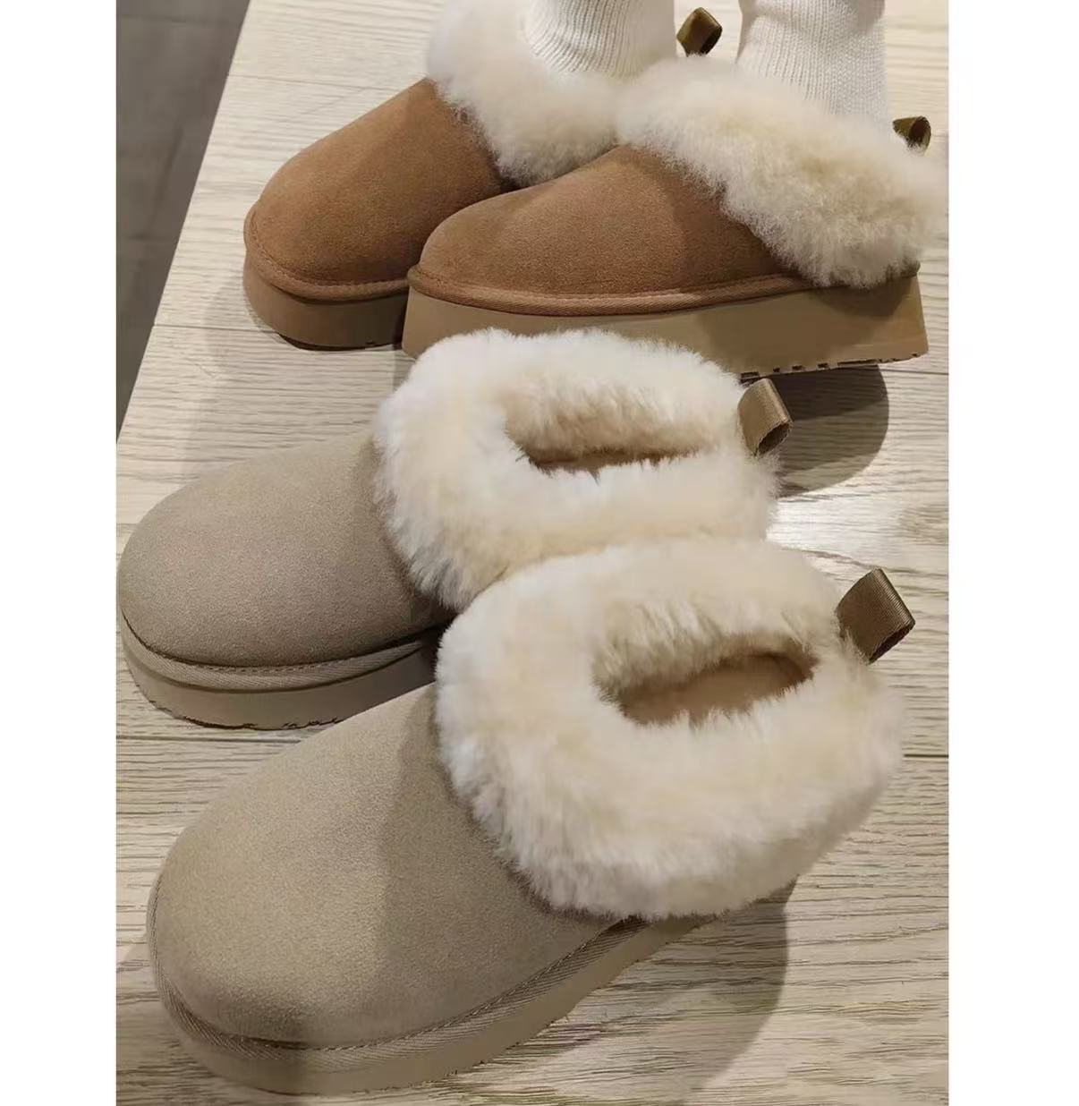 《塔茨勒》桑坡雪地靴羊皮毛一体新款保暖秋冬必备