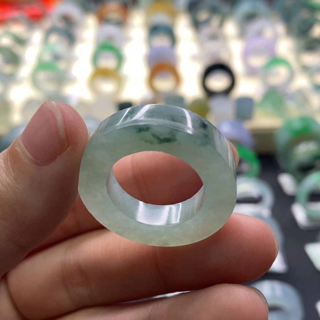 定制翡翠未镶嵌圈口15-21