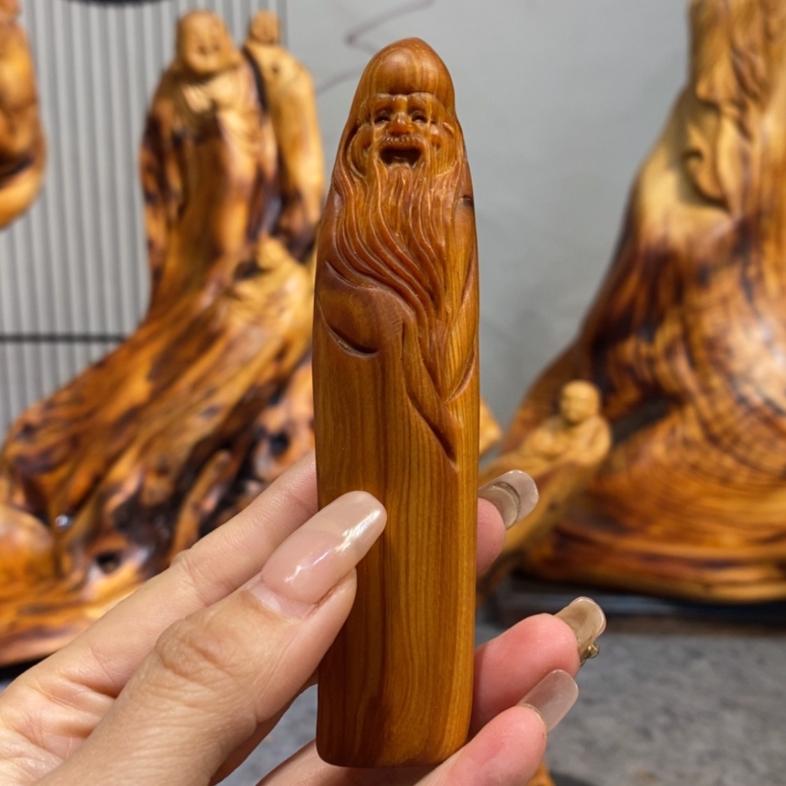 【闪购商品】柏木（崖柏）根雕木雕工艺品摆件创意，满十送一手把件
