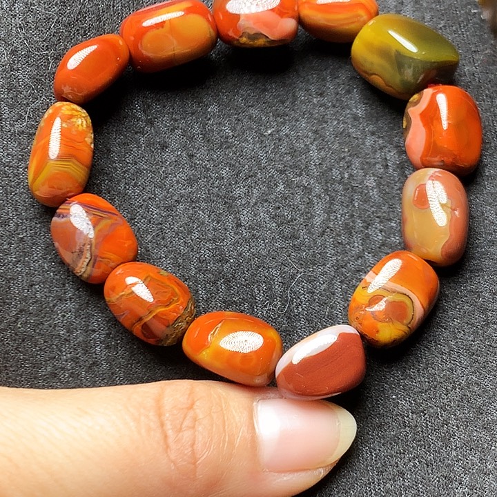 玛瑙/玉髓未镶嵌手链