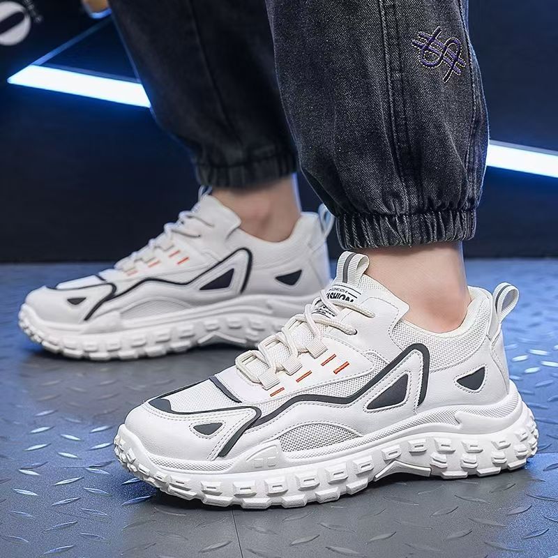 夏季男士时尚轻便防臭男士户外健步鞋跑步运动鞋潮流666