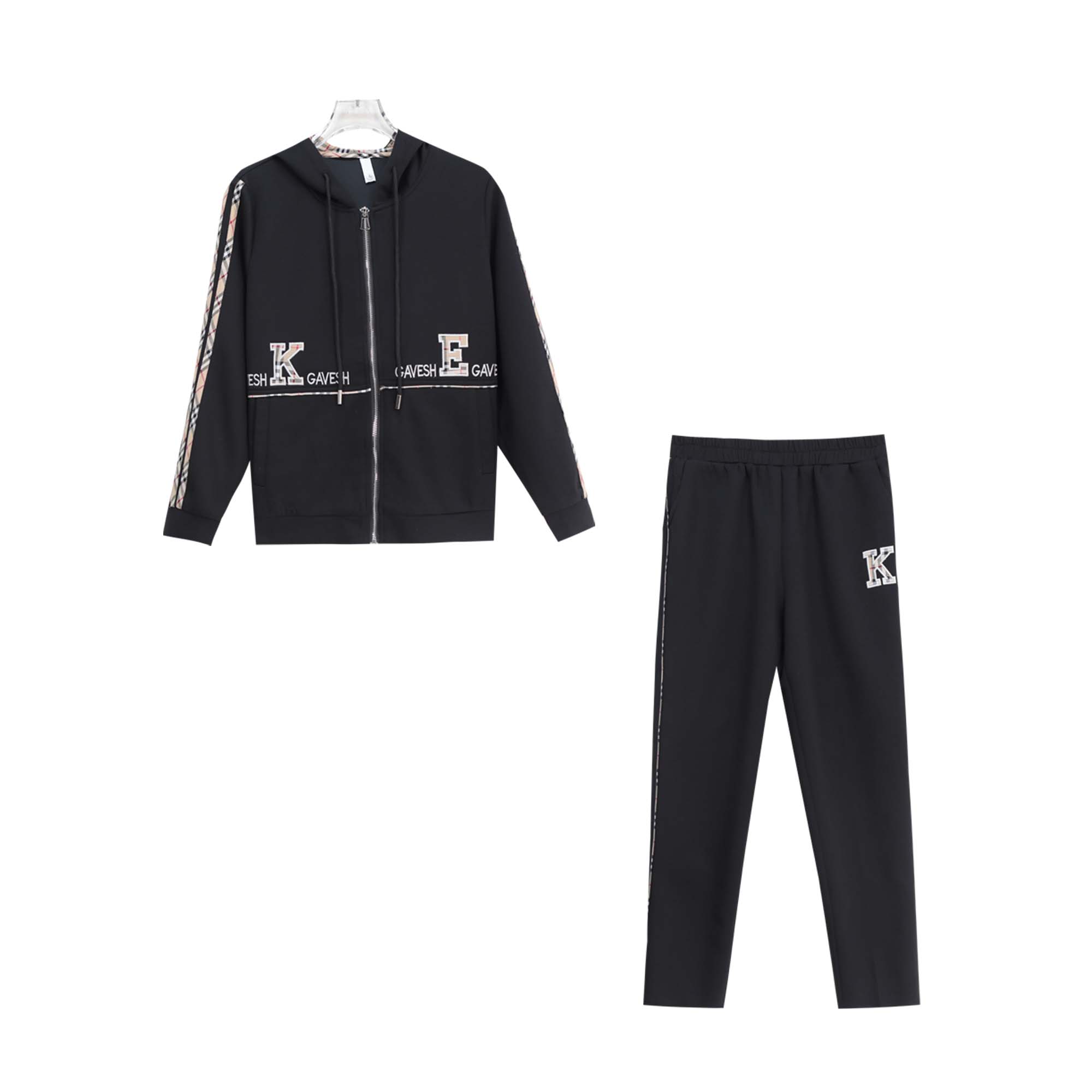 高级感连帽宽松洋气上衣百搭休闲长裤套装S4513