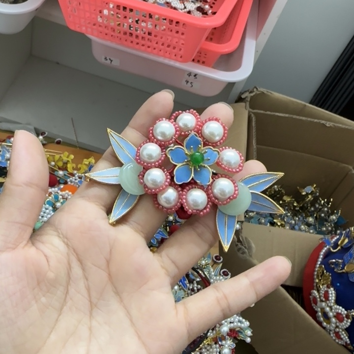 醋酸铁合金鹅毛仿点翠