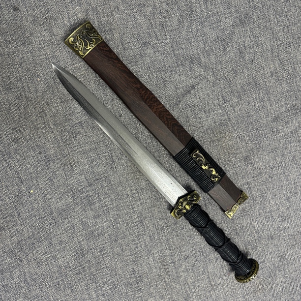 唐横刀龙泉昊天宝剑一体刀剑绣春刀锰钢唐剑刀具防身冷兵器未开刃