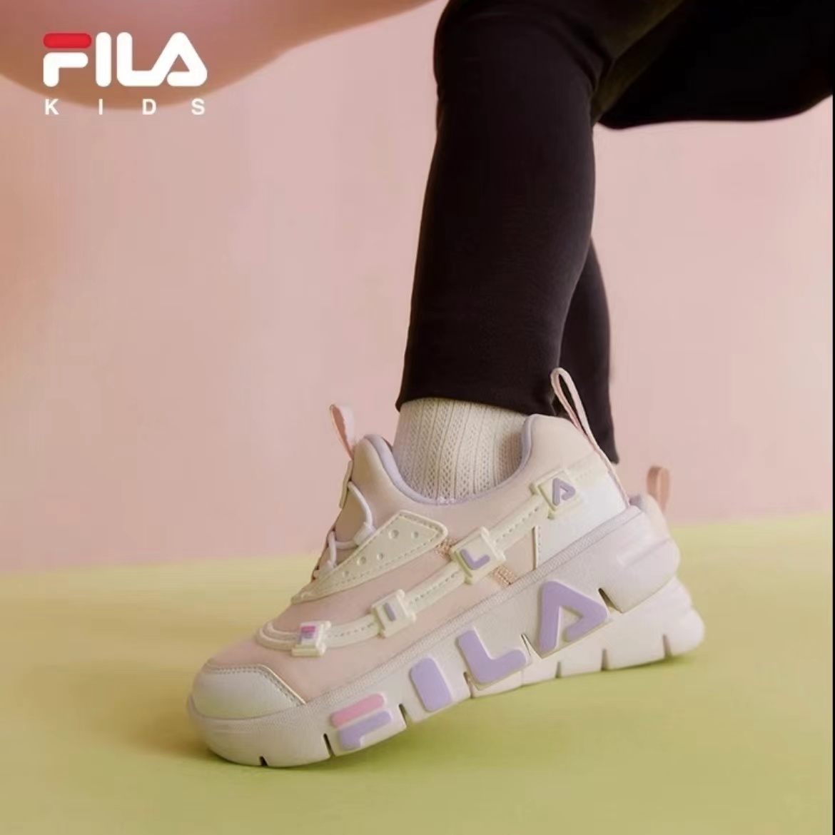 【斐乐儿童】秋季新款小童软底舒适一脚蹬训练鞋K54B432403